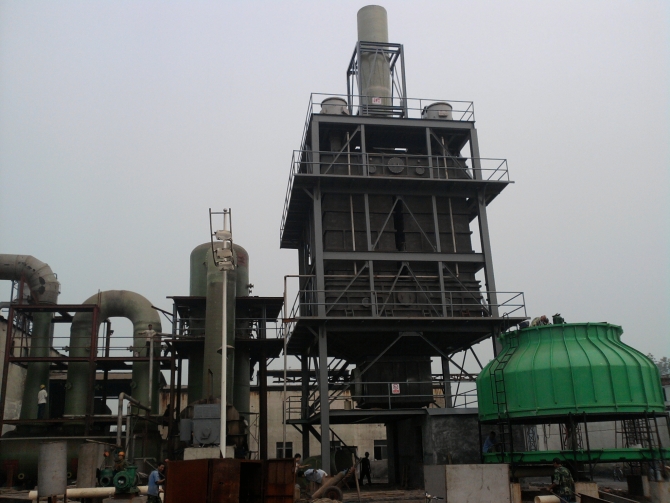 山東雪花味精煙氣濕式靜電除塵工程